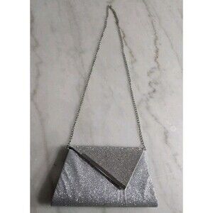 NINA Women's New York Silver  Crossbody Bag Rhinestones